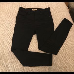 Madewell sz 26 10 inch high rise skinny black